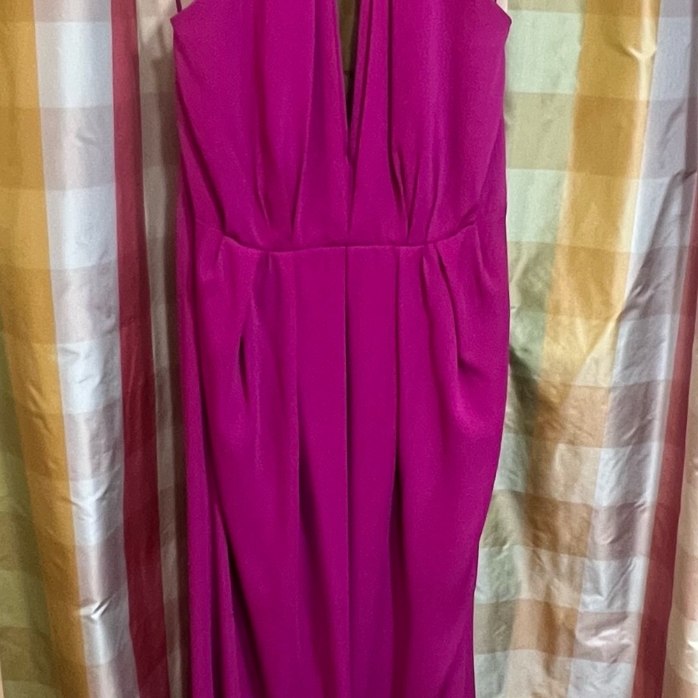 Elegant Magenta Maxi Dress